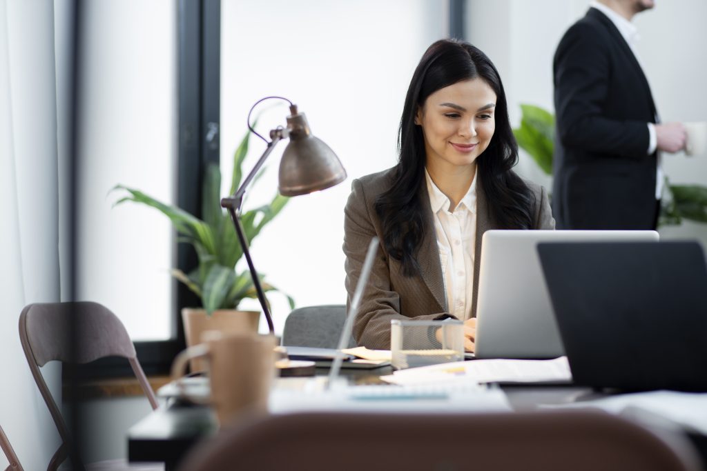 women working in office